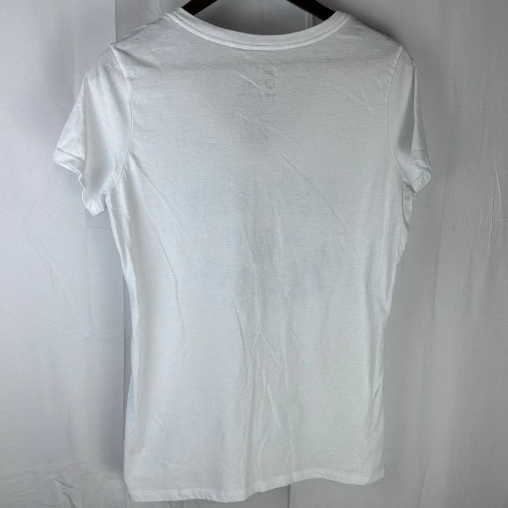 Kansas City Royals Nike Shirt Womens XL White Slim Fit V-Neck Reclaim The Crown